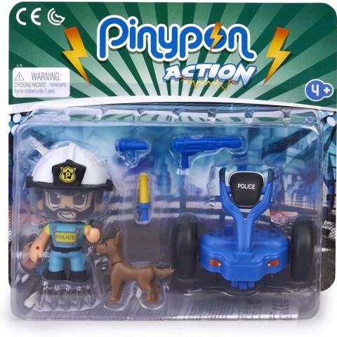 Pinypon Action Policía Con Segway Y Mascota Pinypon Action Policía Con Segway Y Mascota