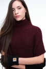CHALECO PONCHO Bordo