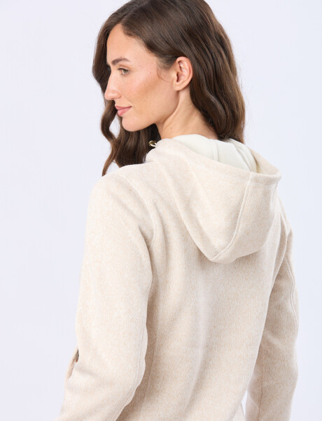 CAMPERA DE FELPA ESPECIAL Crudo