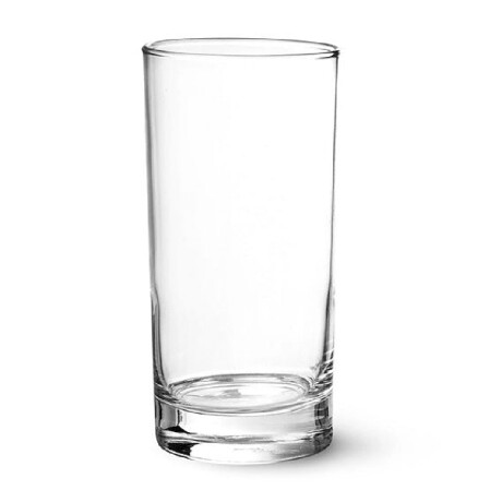 Vaso Alto de Agua en Vidrio con Fondo Grueso Crisa 310Ml Transparente