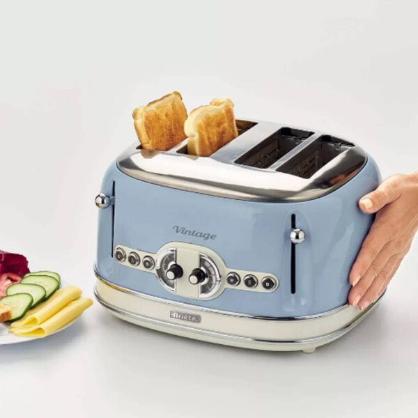 Tostadora Ariete 156 Vintage 1600w 4 Panes TOSTADORA ARIETE VINTAGE AZUL 4P 1460007