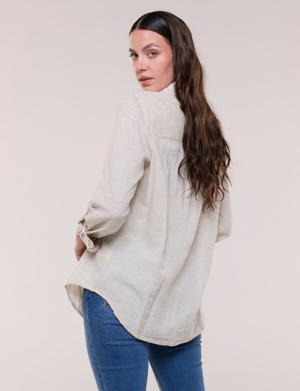 Camisa Lino BEIGE