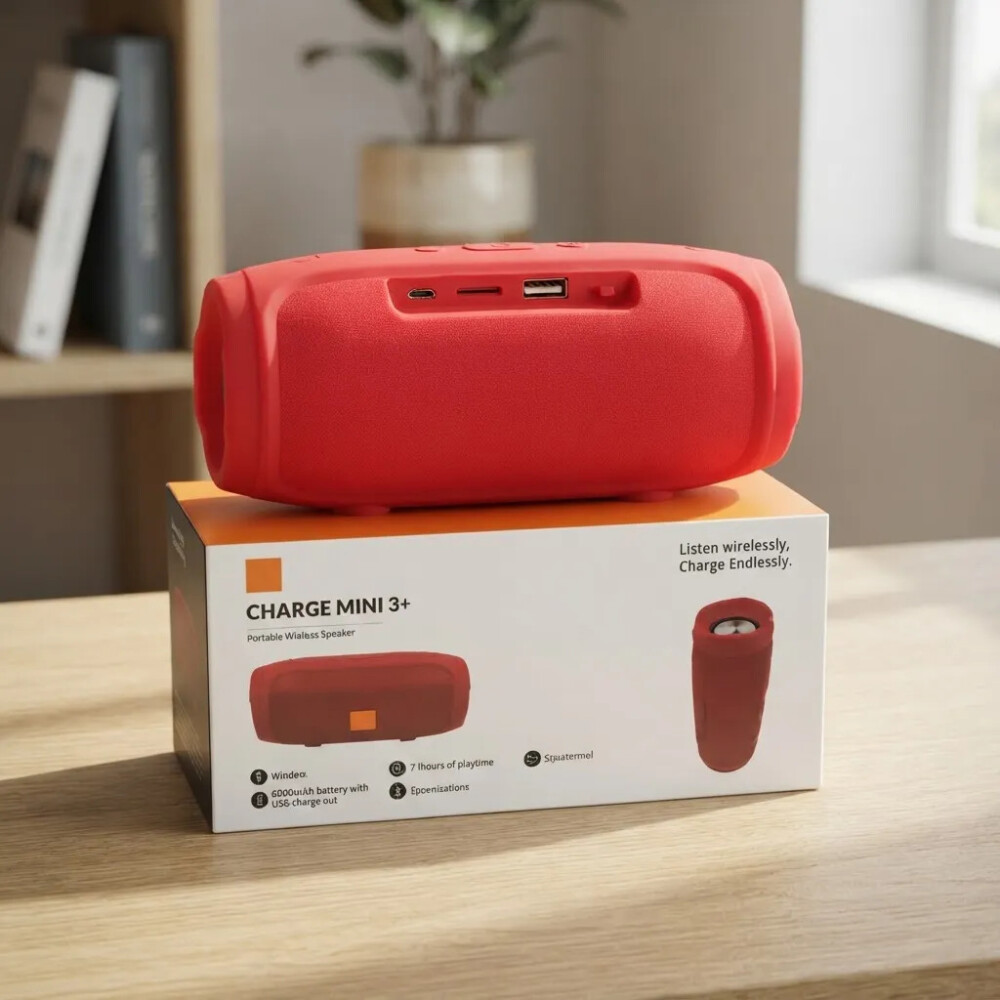 Parlante Con Bluetooth Ch ROJO