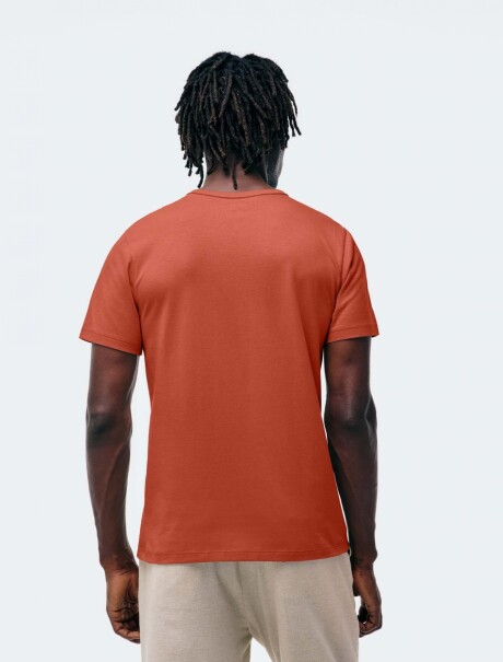 CAMISETA MANGA CORTA SLIM NARANJA