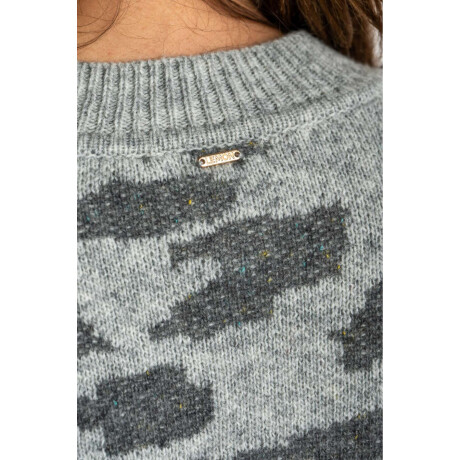 Sweater Animal Print Gris