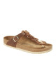 Sandalia Gizeh Braided Oiled Leather - Regular Cognac