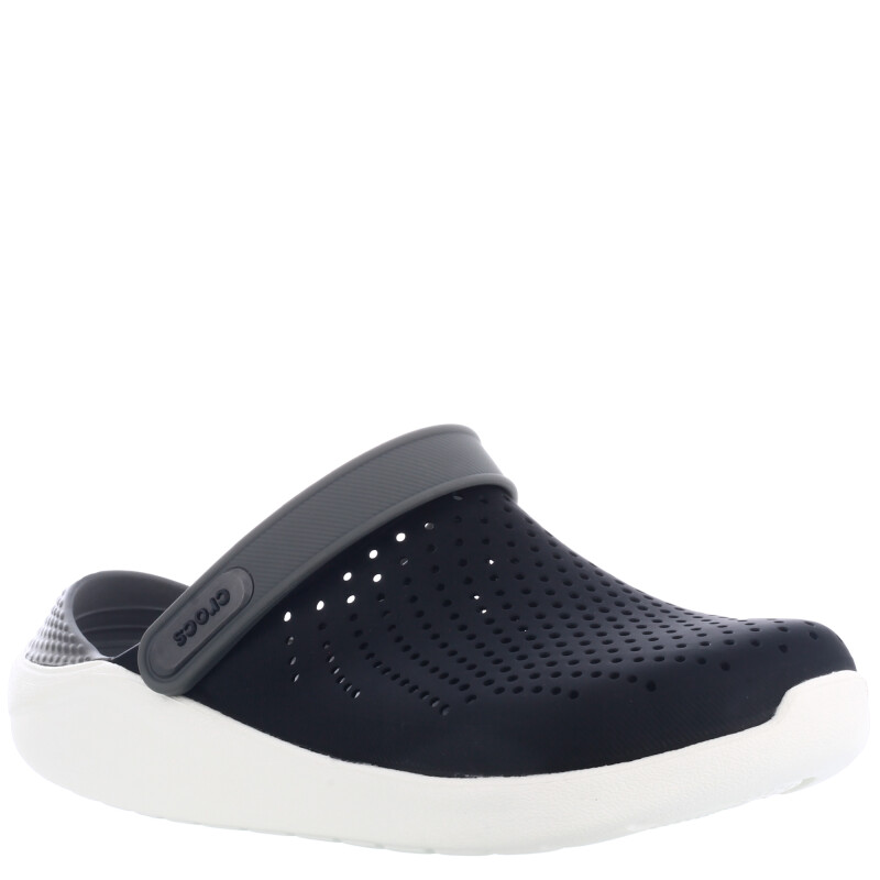 Zuecos de Hombre Crocs Lite Ride Negro - Gris Humo