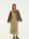 VESTIDO LENCERO LUNARES Amarillo
