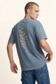 REMERA SERPIENTE OVER TEE A-azul