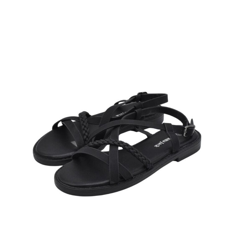 Sandalia de dama Panama Jack ALL BLACK
