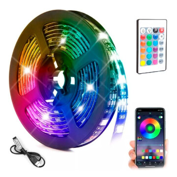 Cinta Luces Led Tira Rgb 5050 5m Bluetooth + Control Rem Cinta Luces Led Tira Rgb 5050 5m Bluetooth + Control Rem