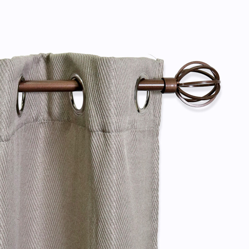 VARA METAL BRONCE P/CORTINA 218-304.8CM Unica
