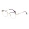 Lentes de vista Chilli Beans Cat Morado/Dorado