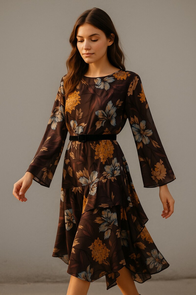 Vestido Garden - Mostaza 