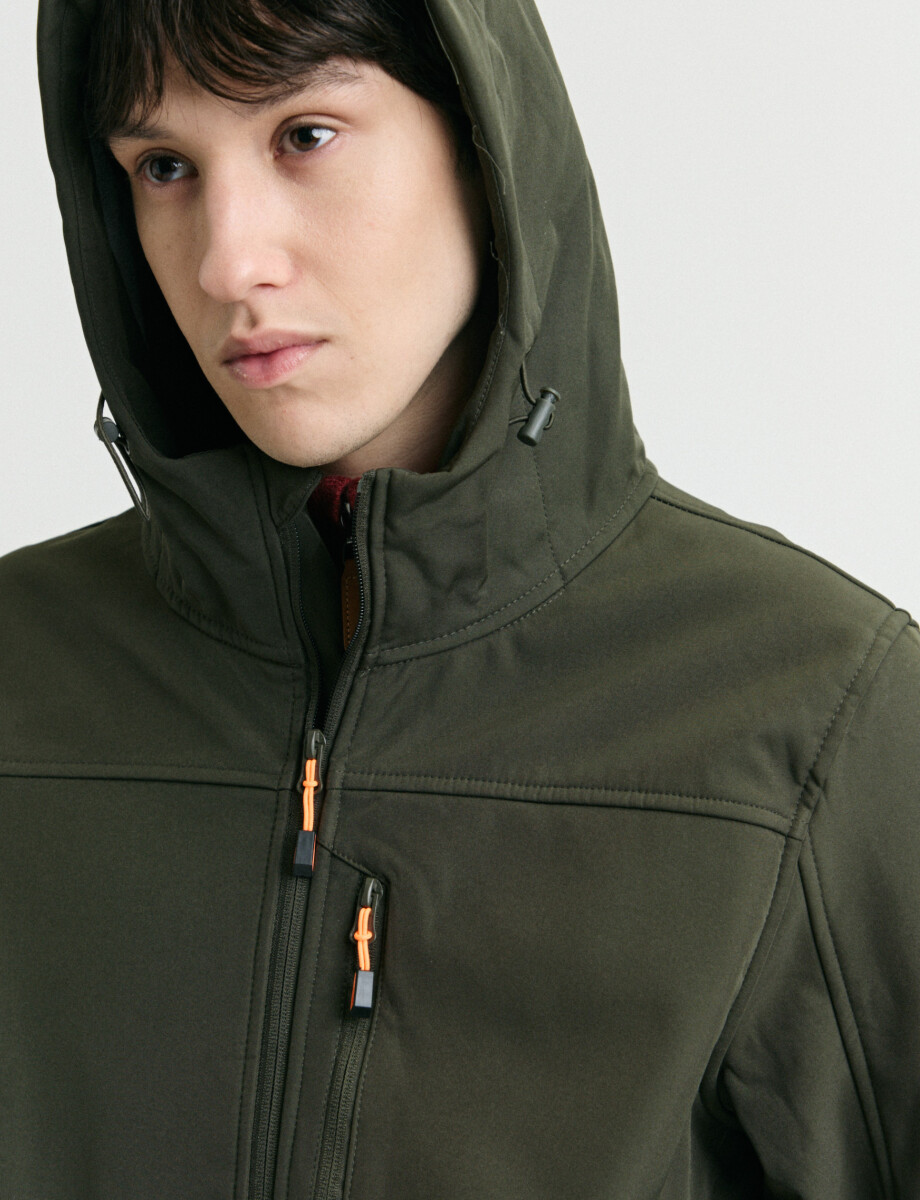 300550 CAMPERA HARRINGTON LABEL Verde