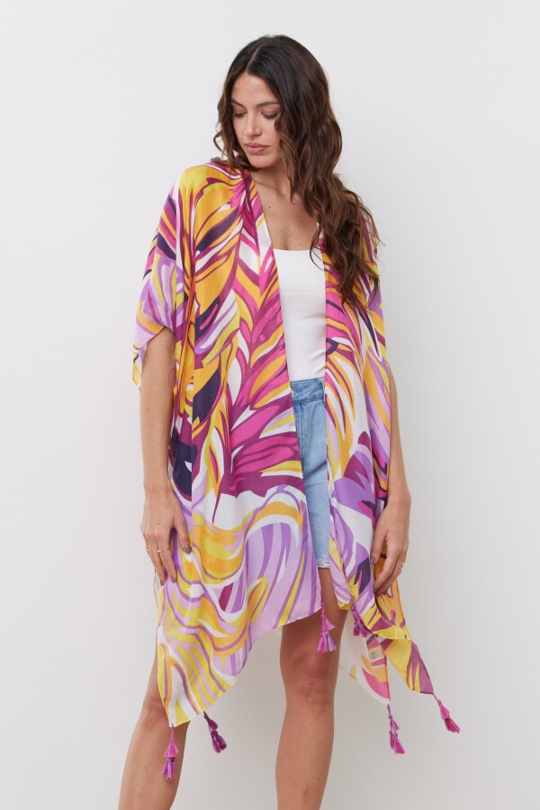 Kimono Swirl FUCSIA/MULTI
