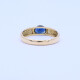 Anillo oro 18k y zafiro oval. Anillo oro 18k y zafiro oval.