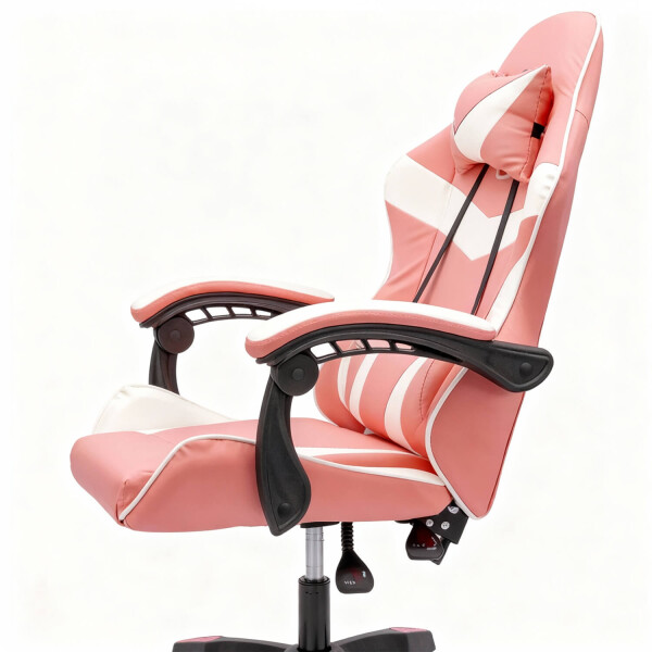 Silla Gamer De Escritorio Ergonomica Pc Gaming Tela Cuero Sintetico Imback Rosa Y Blanca Silla Gamer De Escritorio Ergonomica Pc Gaming Tela Cuero Sintetico Imback Rosa Y Blanca