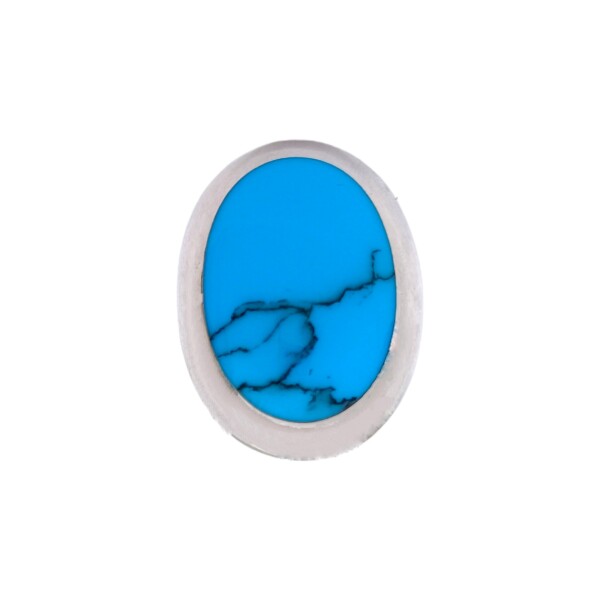 Anillo Oval-Plata 925 Ajustable-Piedra Turquesa-AN3258 conpiedra