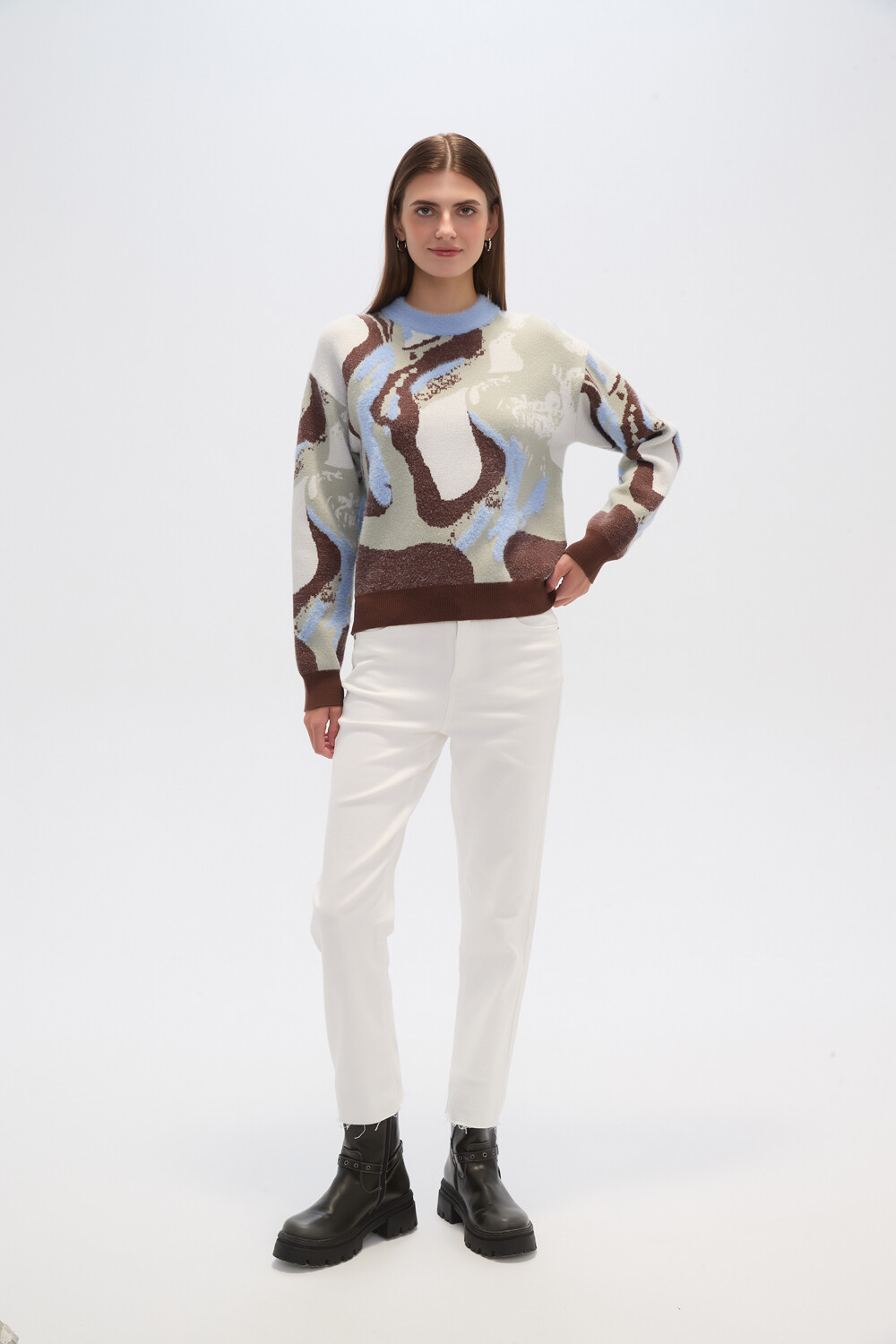 Sweater Carmesi Estampado 1