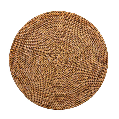 INDIVIDUAL RATTAN MARRON CIRCULAR 38CM