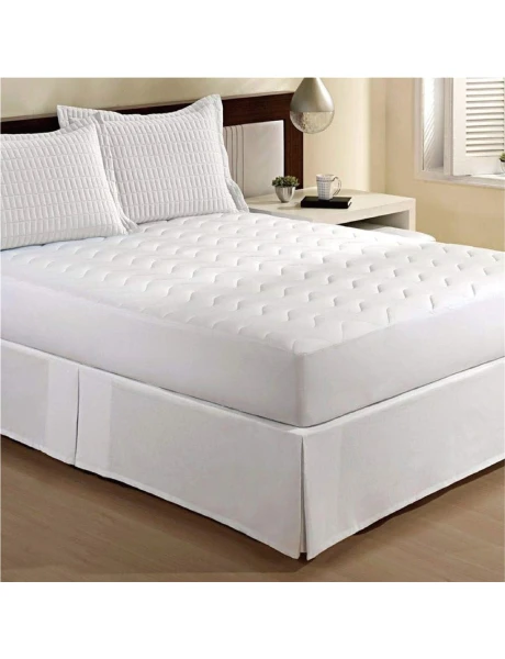 CUBRE SOMMIER SINGLE 200H BLANCO 100X190+35CM CUBRE SOMMIER SINGLE 200H BLANCO 100X190+35CM