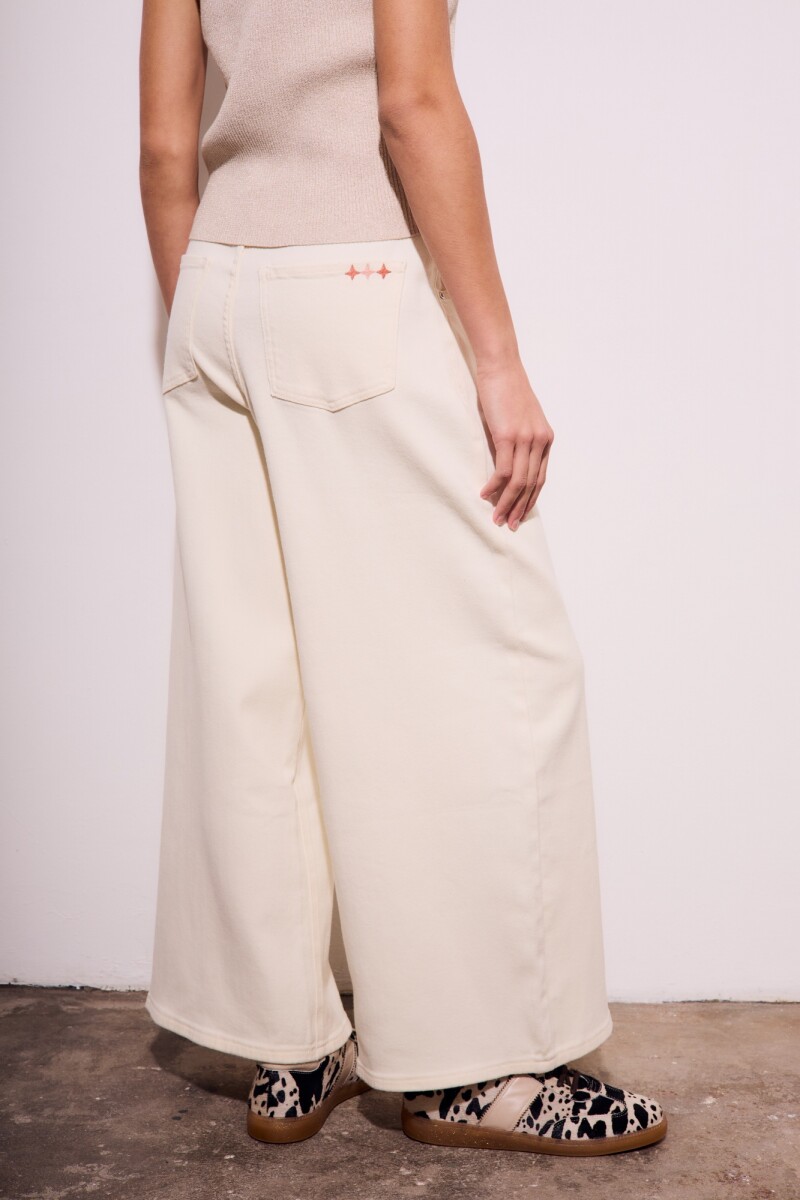 Jean Wide Leg Crudo
