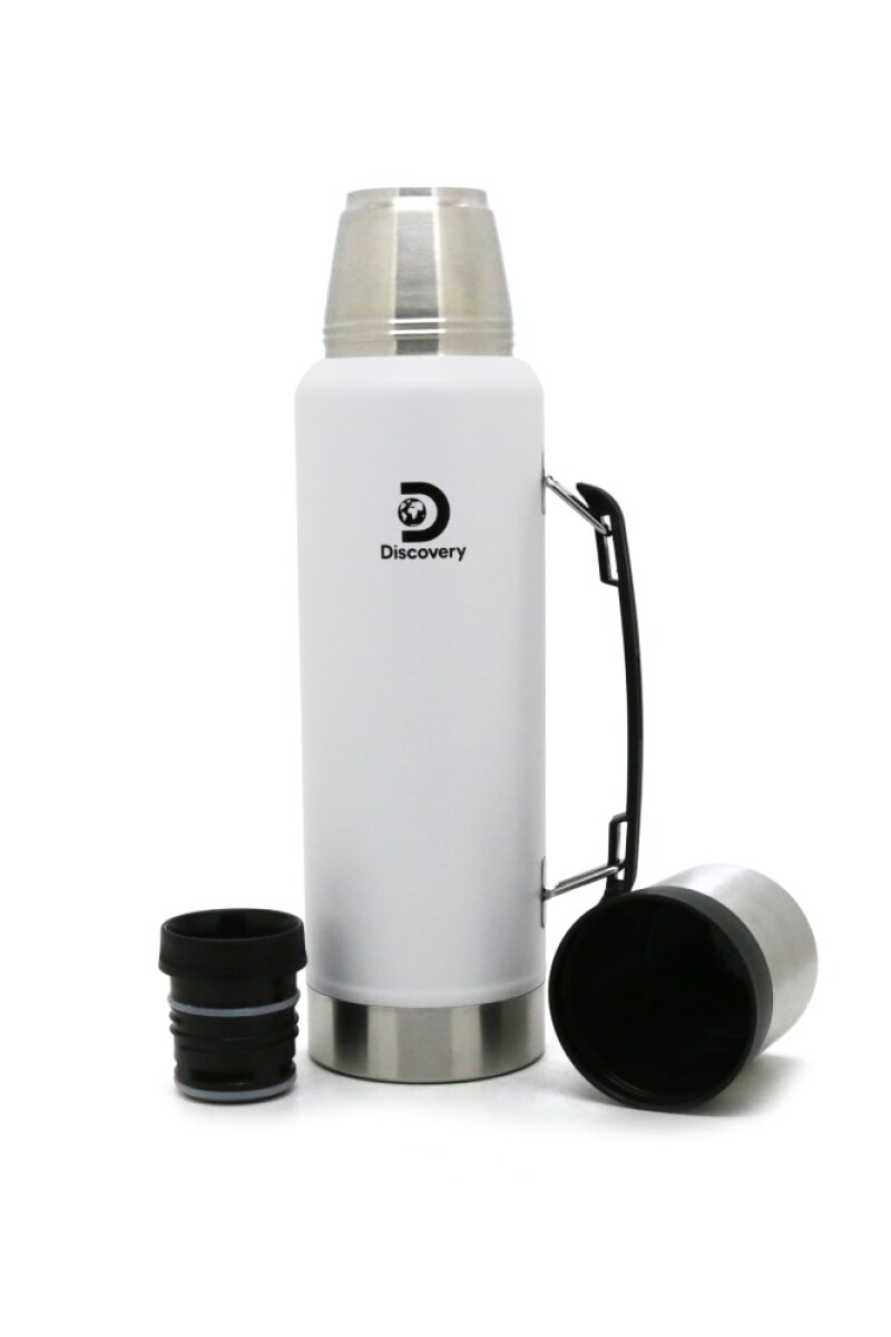 Termo 1.3 L doble Acero - Discovery Blanco