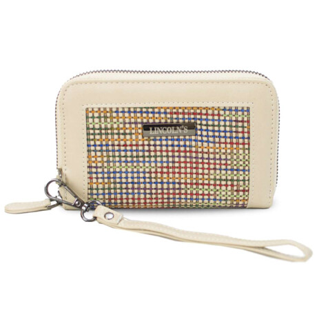 Billetera Lorenza Hilos Multicolor C/Hueso