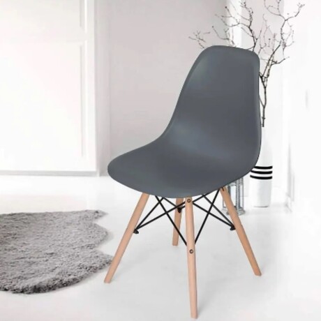 Silla Eames Comedor Cocina Mejor Calidad Mercado Gris