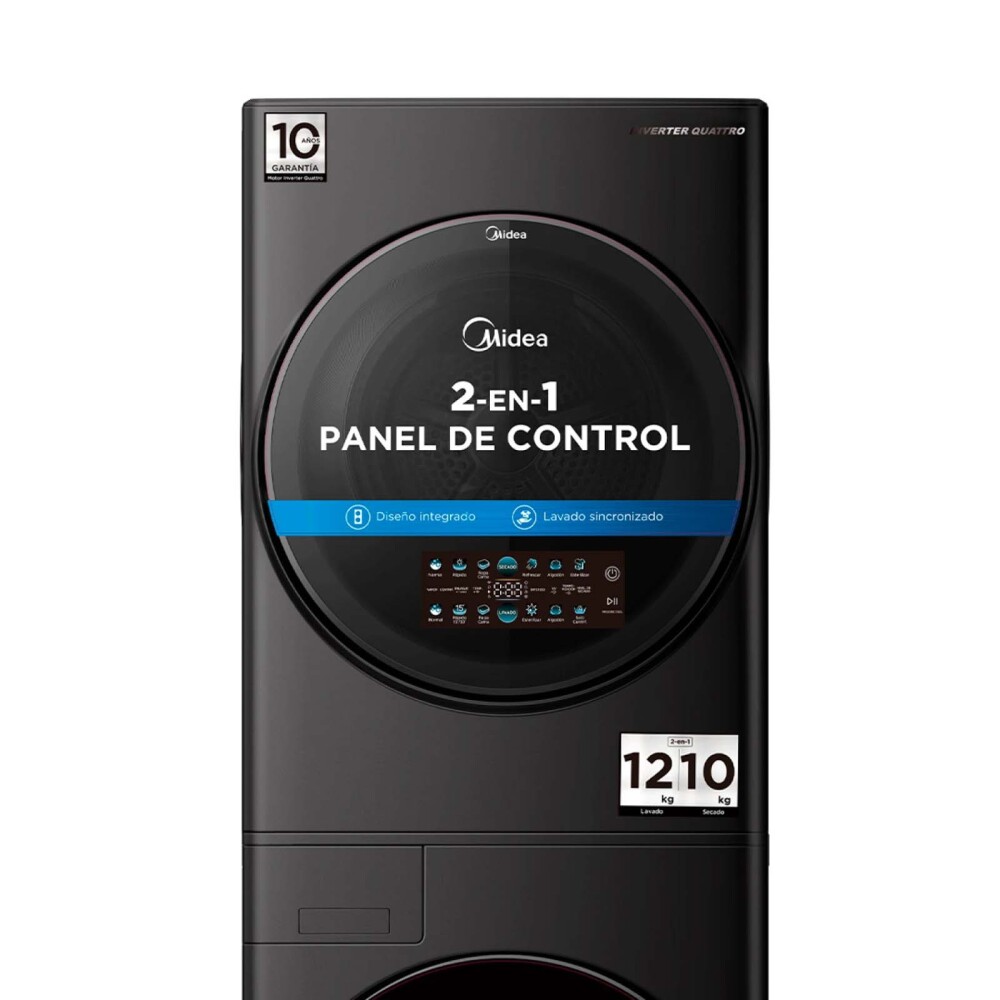 TORRE DE LAVADO 12KG/10KG INVERTER MIDEA MTF-120WB/T