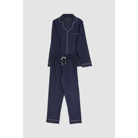 Pijama Hombre Americano Azul