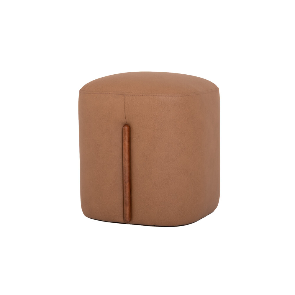 PUFF CUERO-100-NATURAL MARRON MALTA TOSTADO
