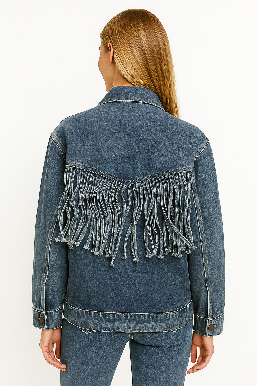 Chaqueta Drusila Azul Grisaceo