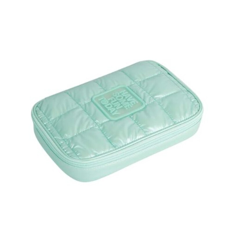 Cartuchera Mooving trend Matelasse Menta