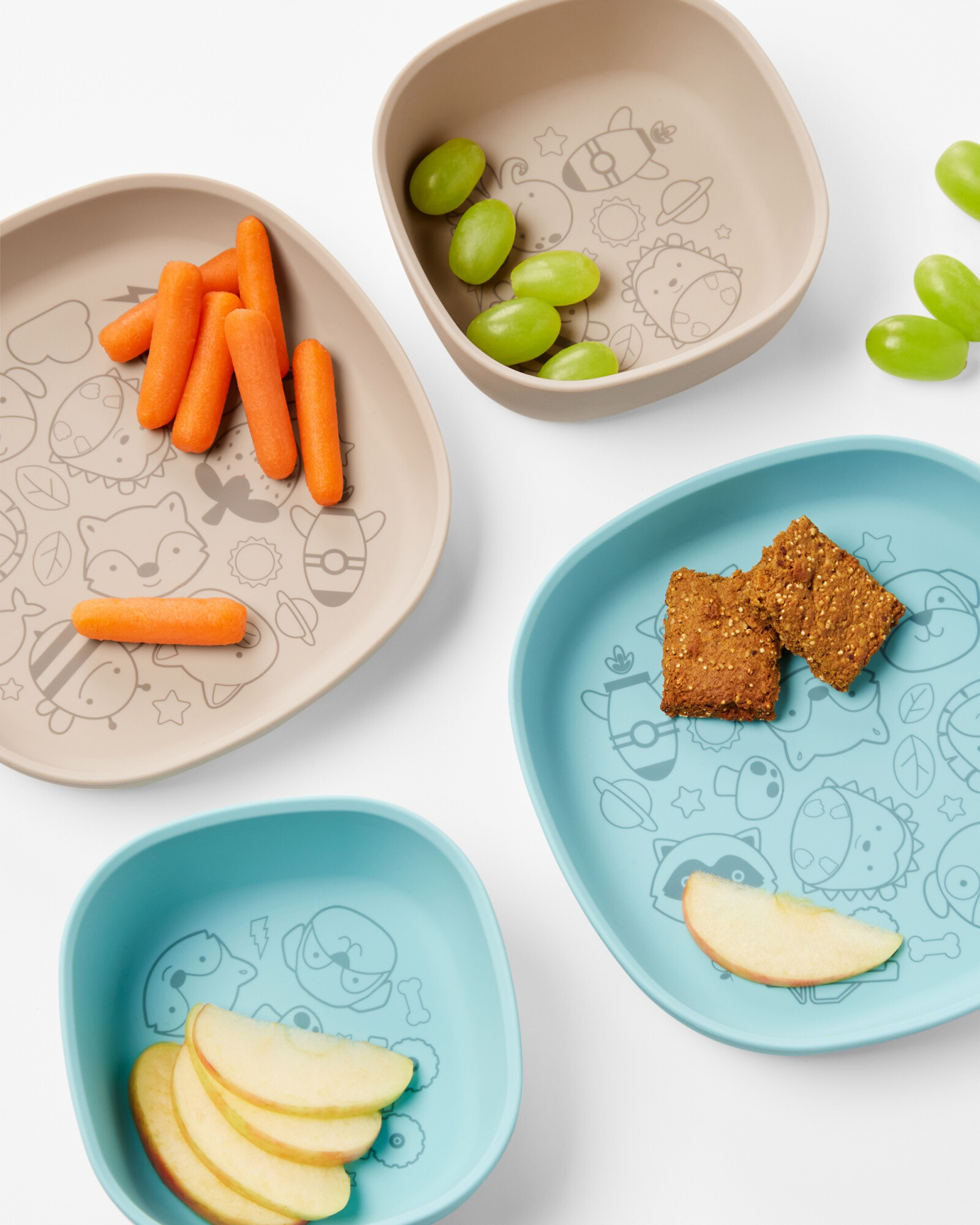 Bowl de silicona, azul Sin color