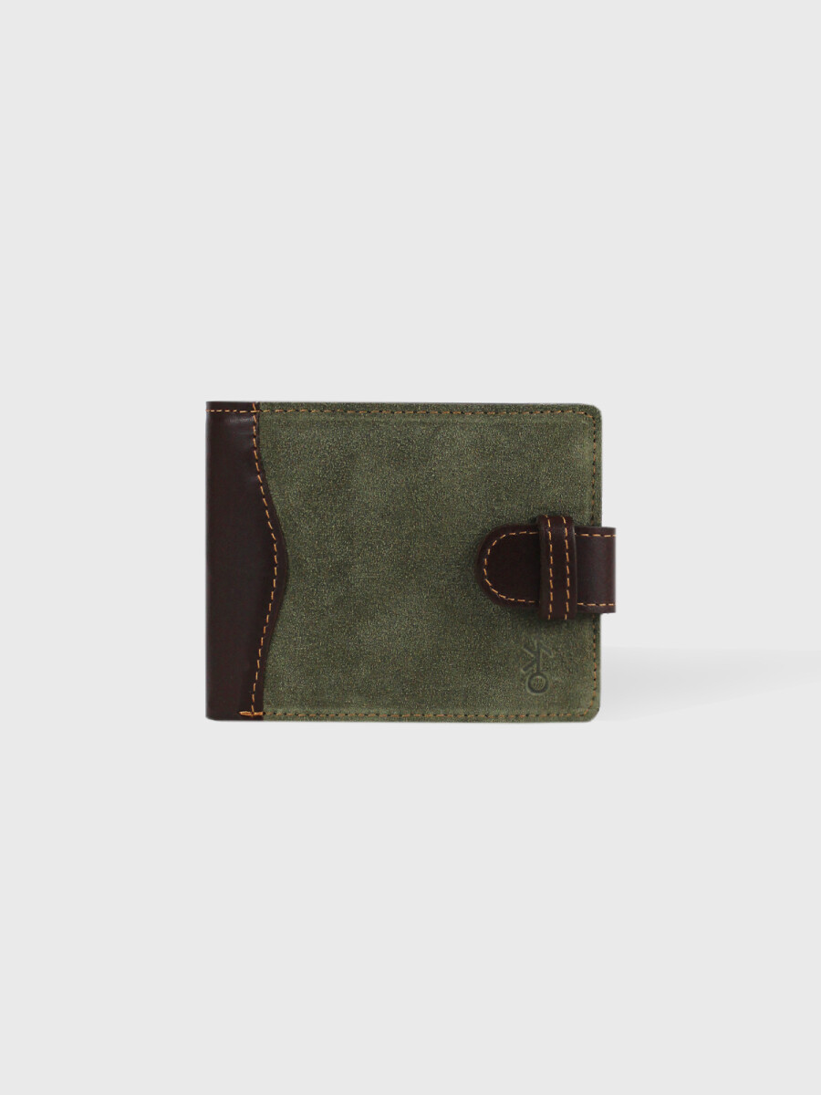 Billetera Jacinto con Pasador - Verde 