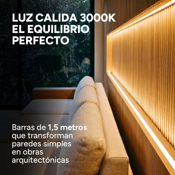 Repuesto Barra LED para Panel WPC 150 cm Encastrable Cálida
