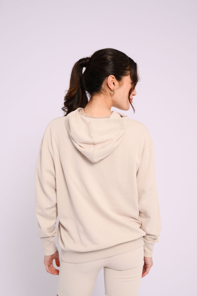 Canguro de felpa oversize Crudo