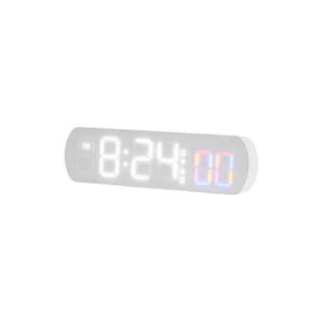 Reloj digital LED de escritorio Blanco