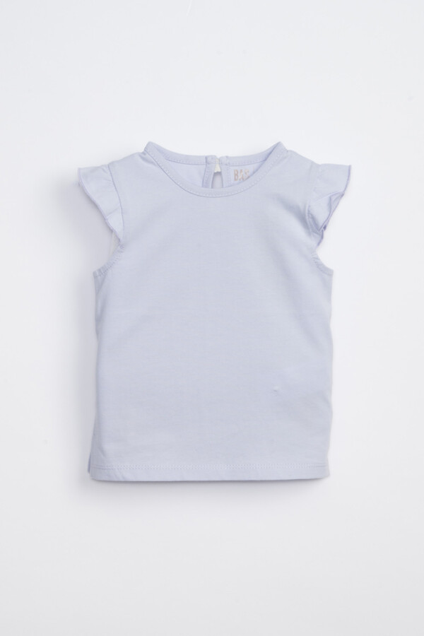 Musculosa Con Volados Celeste