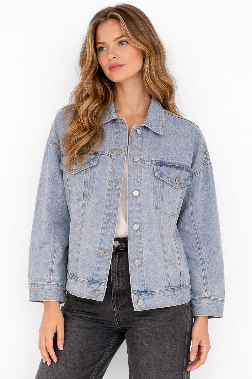 Campera Ilvane Celeste Claro