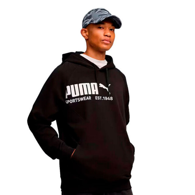 Canguro de Hombre Puma Sport Hoodie Tr Negro - Blanco