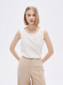 Musculosa Peder Marfil / Off White