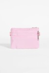 Bandolera básica doble cierre rosa