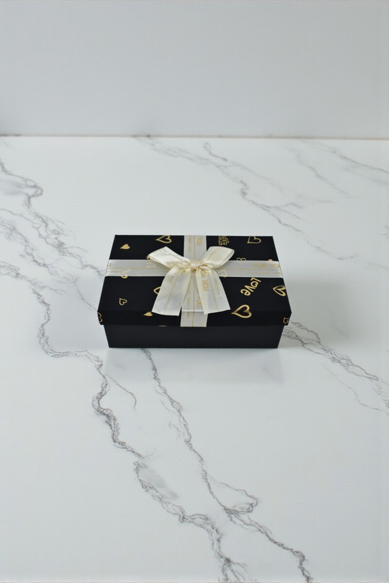Caja rigida - 11,5x18x6,5 cm - For You - NEGRO 