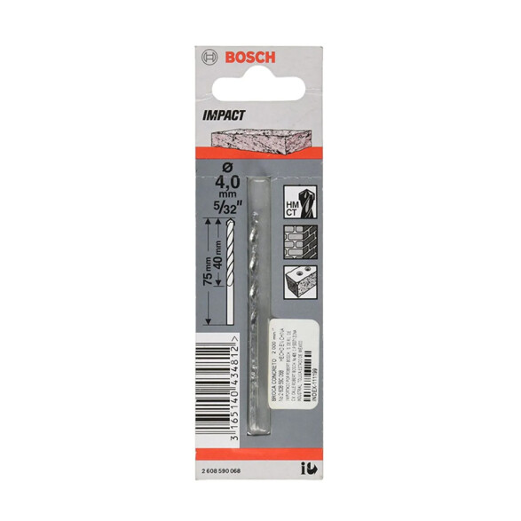 Mecha para hormigón CYL-1 Ø4mm Impact Bosch BS8002