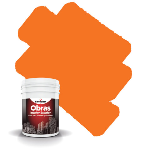 Sinteplast Obras - Latex Interior Exterior Naranja
