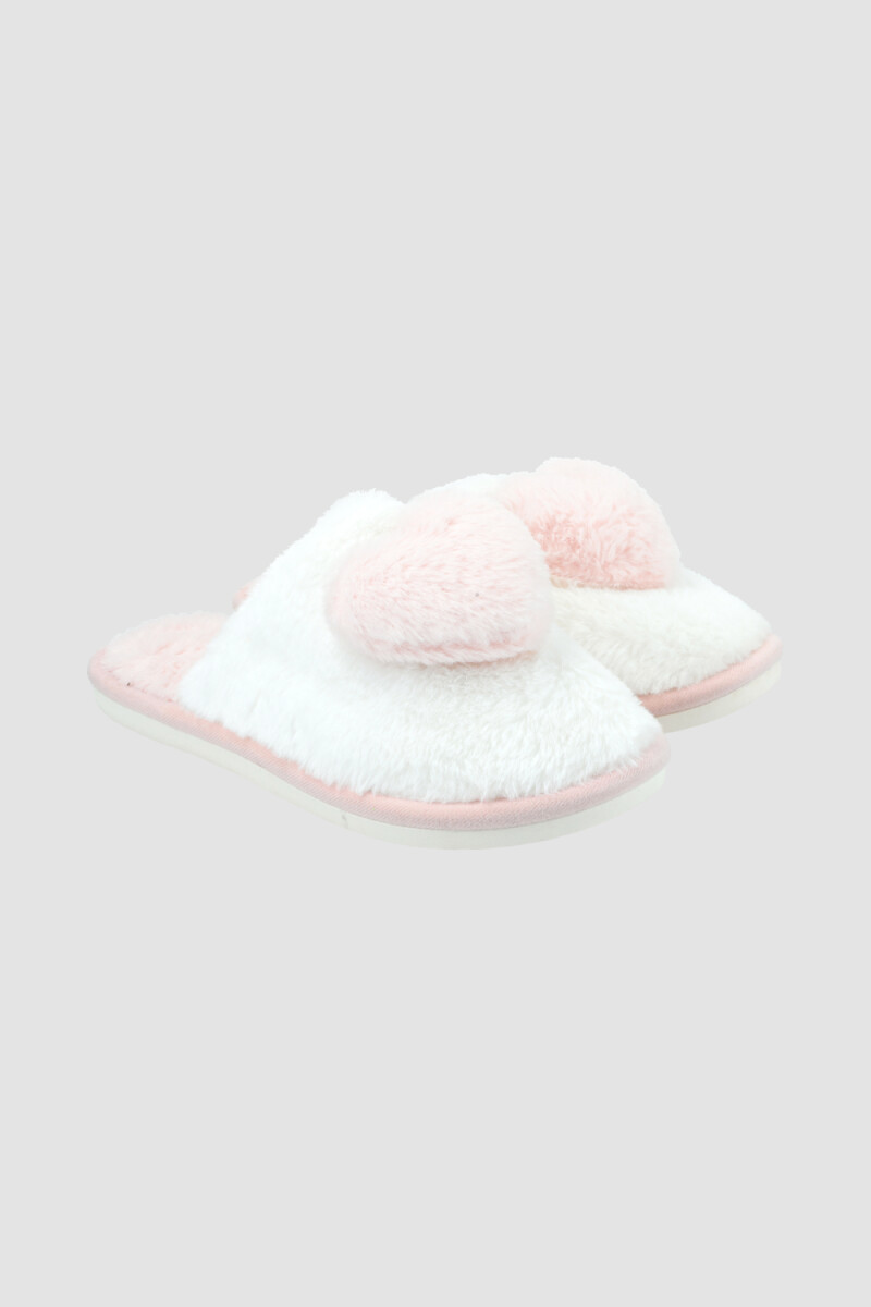 Pantufla heart slippers - Rosa antique 