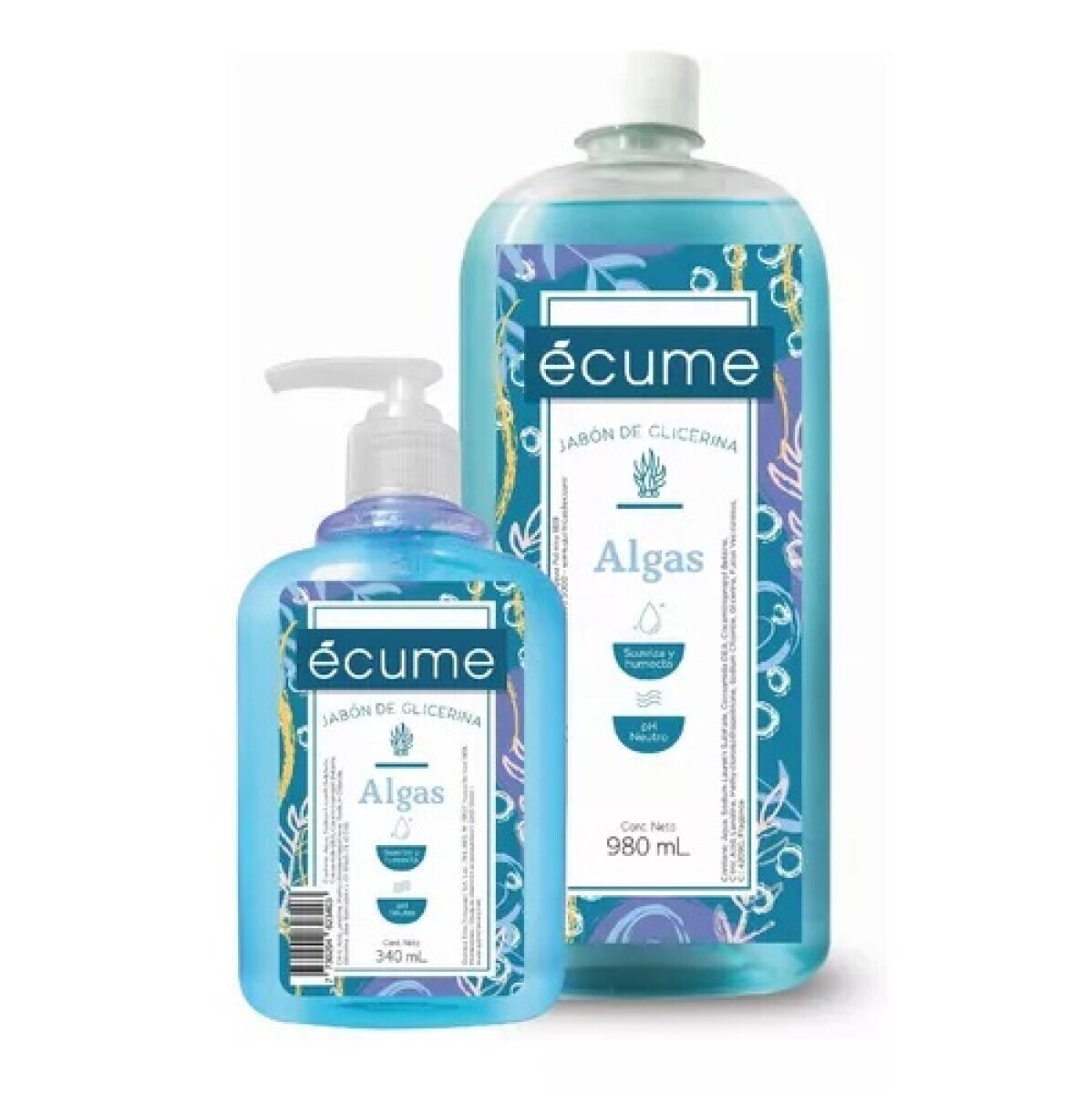 Écume pack jabón líquido 1000 ml + 340 ml - Algas 